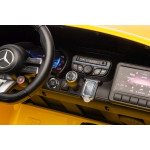 Elektrické autíčko Mercedes-Benz GT63 AMG - dvojmiestne, žlté